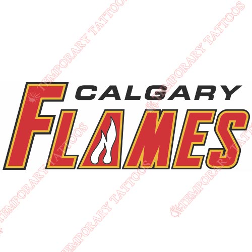 Calgary Flames Customize Temporary Tattoos Stickers NO.96